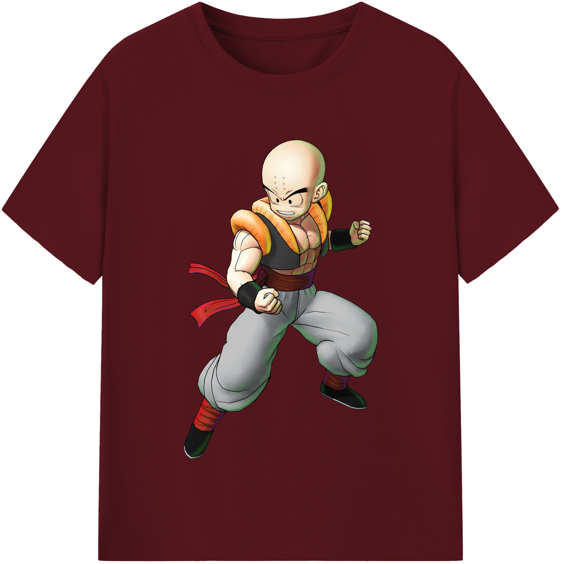 （画像用） ドラゴンボール クリリン DRAGON BALL krillin 綿100％半袖Tシャツ（フロントプリント）